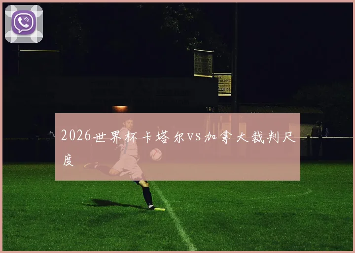 2026世界杯卡塔尔vs加拿大裁判尺度
